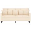 vidaXL 2-Sitzer-Sofa Creme 140 cm Samt
