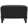 vidaXL Fu&szlig;hocker Schwarz 60x50x41 cm Samt