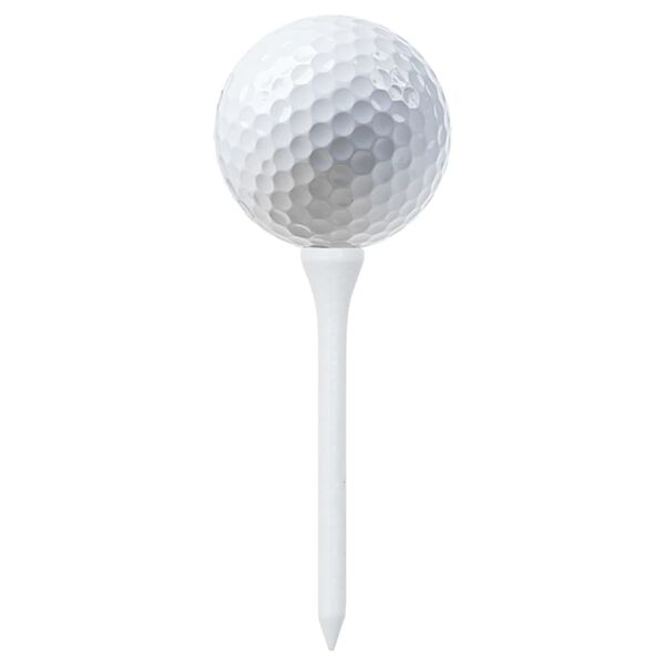 vidaXL Golf-Tees 1000 Stk. Wei&szlig; 83 mm Bambus