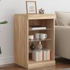 vidaXL Sideboard mit LED-Leuchten Sonoma-Eiche 41x37x67 cm