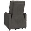vidaXL Massagesessel mit Aufstehhilfe Dunkelgrau Mikrofasergewebe