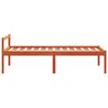 vidaXL Seniorenbett Wachsbraun 90x200 cm Massivholz Kiefer