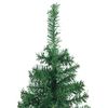 vidaXL Eckiger k&uuml;nstlicher Weihnachtsbaum Gr&uuml;n 120 cm PVC und Metall