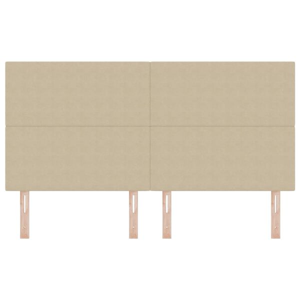 vidaXL Kopfteil mit Kopfteil Hellgr&uuml;n-Grau 180 cm Kunstleder