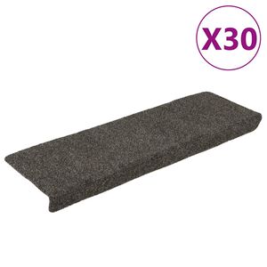 vidaXL Stufenmatten Selbstklebend 30 Stk. 65x21x4 cm Anthrazit Rechteckiger Rand