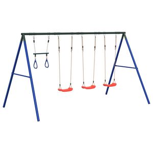 vidaXL Schaukel-Set mit Schaukelsitzen und Trapez