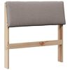 vidaXL Gepolstertes Kopfteil Taupe 75 cm Massives Kiefernholz