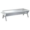 vidaXL Grill Silbern 118x42x30,5 cm Edelstahl