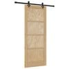 vidaXL Schiebet&uuml;r ORKDAL Natur 83 x 202 cm Massives Kiefernholz