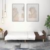vidaXL Schlafsofa 2-Sitzer Taupe Stoff