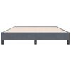 vidaXL Boxspringbett ohne Matratze Dunkelgrau 140x220 cm Samt