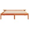 vidaXL Bettgestell mit Nachttischen Wachsbraun 140 x 220 cm