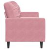 vidaXL 3-Sitzer-Sofa Rosa 180 cm Samt