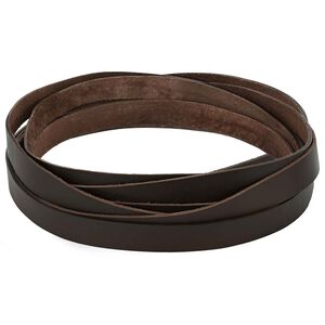 vidaXL Lederriemen Dunkelbraun 200 x 1 cm Leder