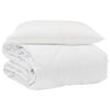 vidaXL Sommerdecke mit Kissen 2 pcs Wei&szlig; Mikrofaser