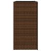 vidaXL Pflanzk&uuml;bel 2 Stk. Braun 40x40x80 cm Poly Rattan
