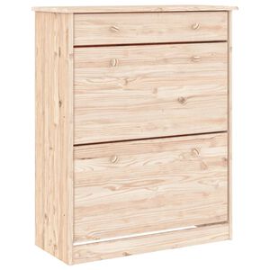 vidaXL Schuhschrank ALTA 77x35x96 cm Massivholz Kiefer