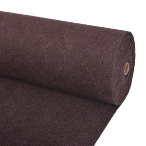 vidaXL Teppich Braun 1,2 x 10 m Polyester