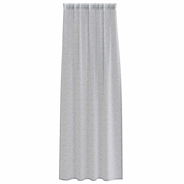 vidaXL Voile-Vorhang 2 pcs Dunkelgrau 260 x 140 cm Polyester