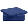 vidaXL Sitzkissen 4 Stk. Samt Polizeiblau 40 x 40 x 3 cm