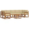 vidaXL Outdoor-Sofagarnitur 8 stk. Natur und Beige
