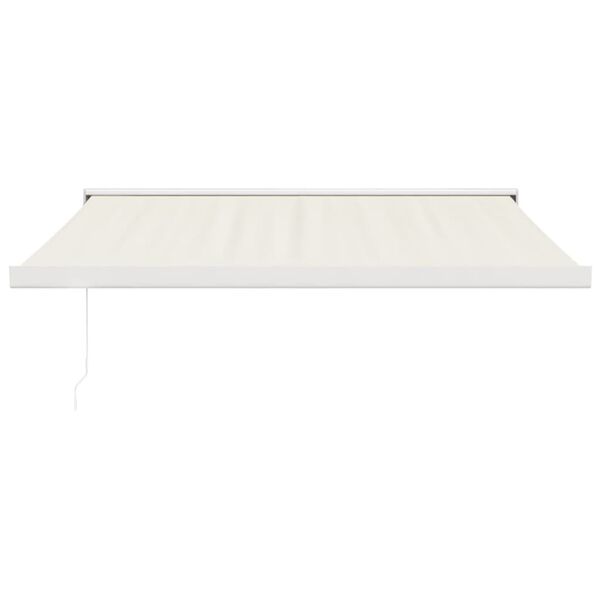 vidaXL Markise Einziehbar Creme 3,5x2,5 m Stoff und Aluminium