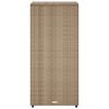 vidaXL Gartenschrank Beige 50x55x115 cm Poly Rattan