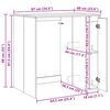 vidaXL Waschmaschinen-Schrank Beton 87 x 60 x 89 cm Holzwerkstoff