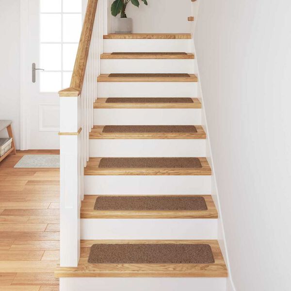 vidaXL Rutschfeste Treppenmatten 15 pcs Gelb 75 x 20 cm PP