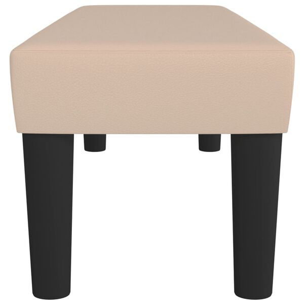 vidaXL Sitzbank Cappuccino-Braun 100x30x30 cm Kunstleder