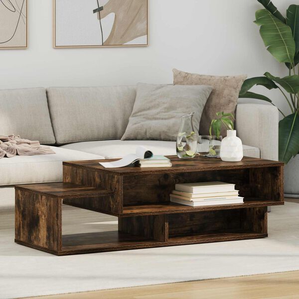 vidaXL Couchtisch Ger&auml;ucherte Eiche 105 x 50 x 32,5 cm Holzwerkstoff