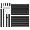 vidaXL Gartentor Abschlie&szlig;bar Schwarz 100x100 cm Aluminium