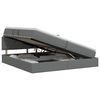 vidaXL Aufbewahrungsbett mit Matratze Dunkelgrau 200 x 200 cm Samt