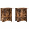vidaXL Couchtisch 2 pcs Ger&auml;ucherte Eiche 40 x 30 x 49 cm
