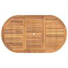 vidaXL Garten Essgruppe 7 pcs Natur Massivholz Akazie