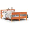 vidaXL Massivholzbett ohne Matratze Wachsbraun 120x200 cm Kiefernholz