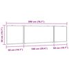 vidaXL Magnetisches Whiteboard Klappbar 200x50x1,7 cm Aluminium