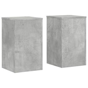 vidaXL Pflanzenst&auml;nder 2 Stk. Betongrau 30x30x50 cm Holzwerkstoff