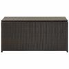 vidaXL Gartenbox Poly Rattan 100x50x50 cm Braun