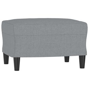 vidaXL Fu&szlig;hocker Hellgrau 60x50x41 cm Stoff