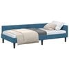 vidaXL Eckbettgestell Blau 100 x 200 cm Samt