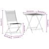 vidaXL Klapp Bistro Set 3 pcs Braun Massivholz Akazie