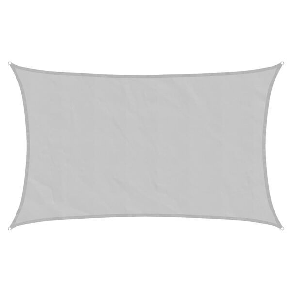 vidaXL Sonnensegel Hellgrau 8x5 m 100% Polyester Oxford