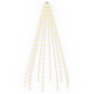 vidaXL Lichterkette f&uuml;r Weihnachtsbaum 210 LEDs Warmes Wei&szlig; 210 cm