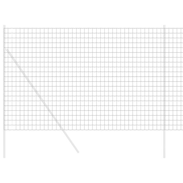 vidaXL Eurozaun Schwarz 1,6 x 10 m PVC-beschichtetes Eisen