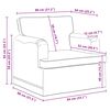 vidaXL Sofa 60cm Schwarz Metall