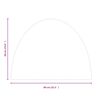 vidaXL Funkenschutzplatte Glas Halbrund 800x600 mm