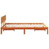 vidaXL Bettrahmen Wachsbraun 120 x 200 cm Massives Kiefernholz