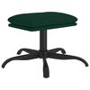 vidaXL Fu&szlig;hocker Dunkelgr&uuml;n 60x60x36 cm Samt