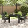vidaXL Garten Essgruppe 9 pcs Grau Poly Rattan